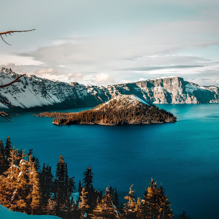 A view at crater lake OR